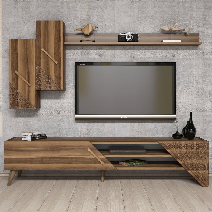 Hanah Home Beril Mueble para TV - Nogal